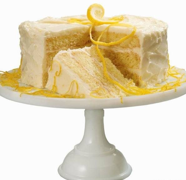 طرز تهیه کیک روغن زیتون با لیمو و خامه لیمویی