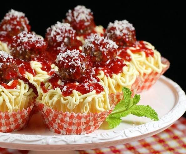 کاپ کیک اسپاگتی