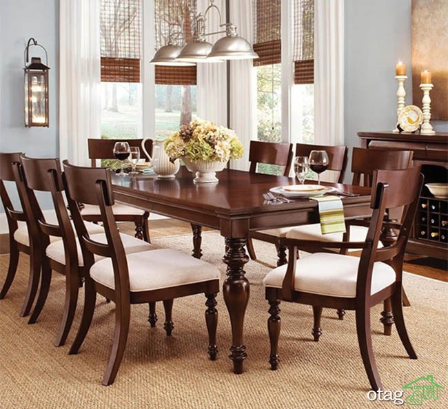 مدل های جدید میز ناهار خوری چوبی کلاسیک و مدرن
