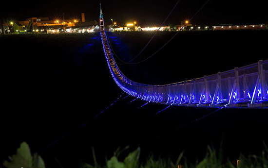 طولانی‌ترین پل معلق خاورمیانه پل معلق مشگین شهر + تصاویر