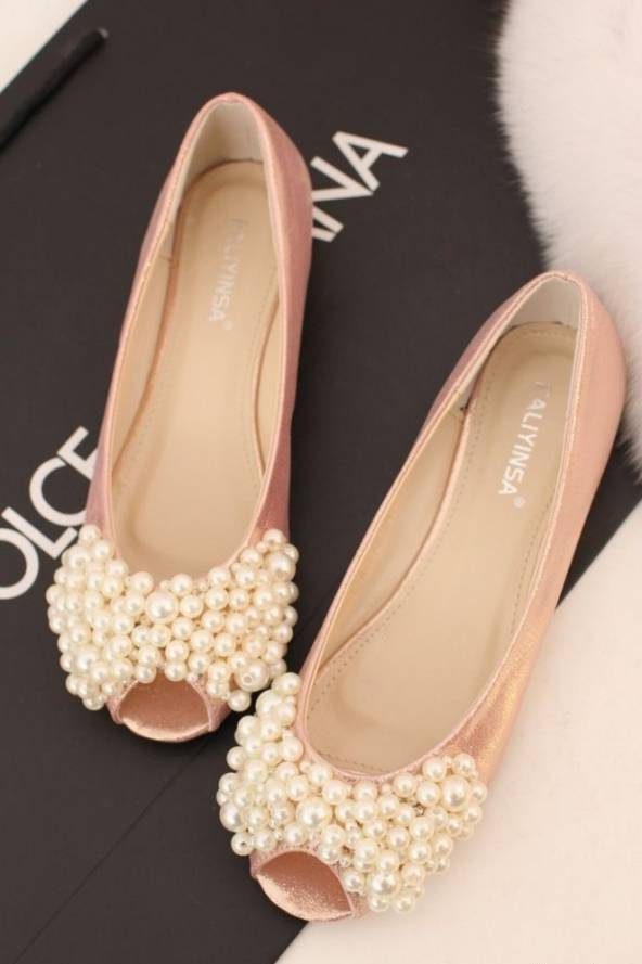 زیباترین مدل کفش عروس بدون پاشنه 