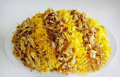 طرز تهیه عدس پلو عربی با مرغ