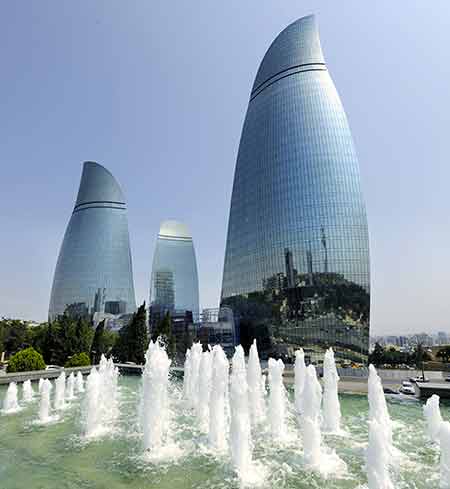 برج شعله در باکو