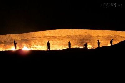 ۹ عکس از دروازه جهنم در ترکمنستان