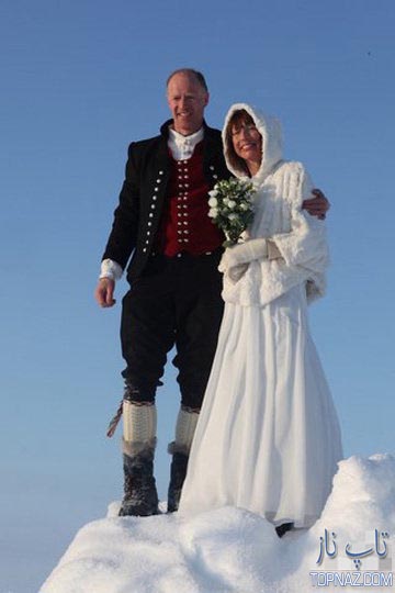 اولین مراسم ازدواج در قطب شمال