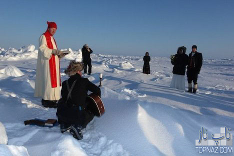 عروسی در قطب شمال