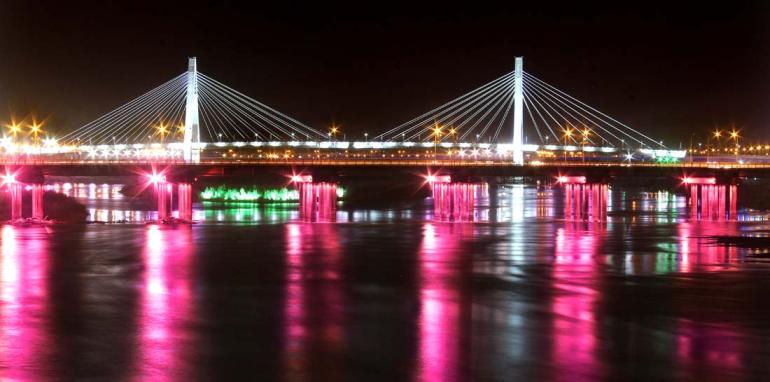 عکس پل جدید چهارشیر اهواز