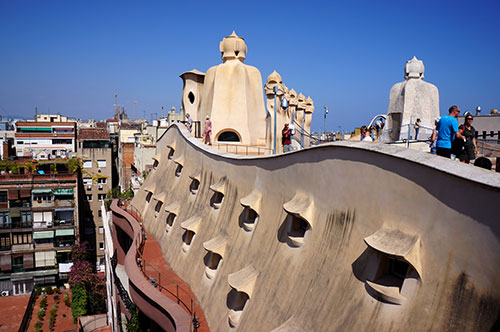 عکس های قصر زیبای میلا در بارسلونا اسپانیا