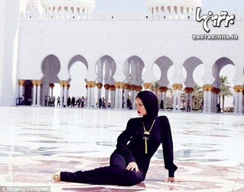 مدل لباس جالب ریحانا در امارات 