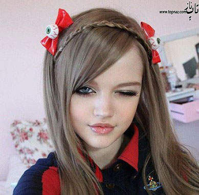 عکس دختر عروسکی شبیه به باربی عکس دختر عروسکی شبیه به باربی