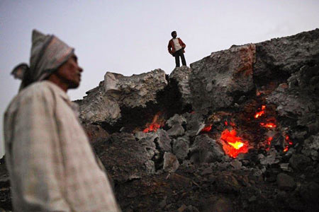 عکس های معدن شعله ور هندوستان