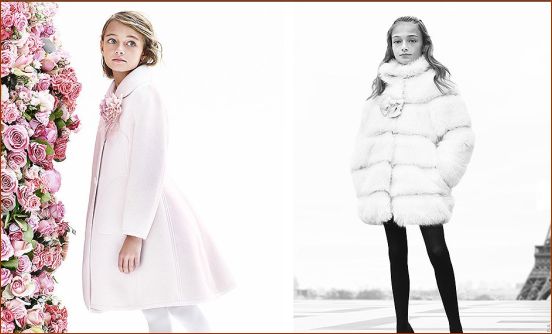 مدل لباس دخترانه زمستانی مارک Monnalisa