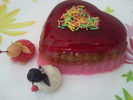 تزیین ژله ویژه ولنتاین تزیین ژله ویژه ولنتاین