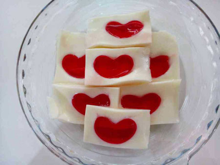 تزیین ژله ویژه ولنتاین تزیین ژله ویژه ولنتاین
