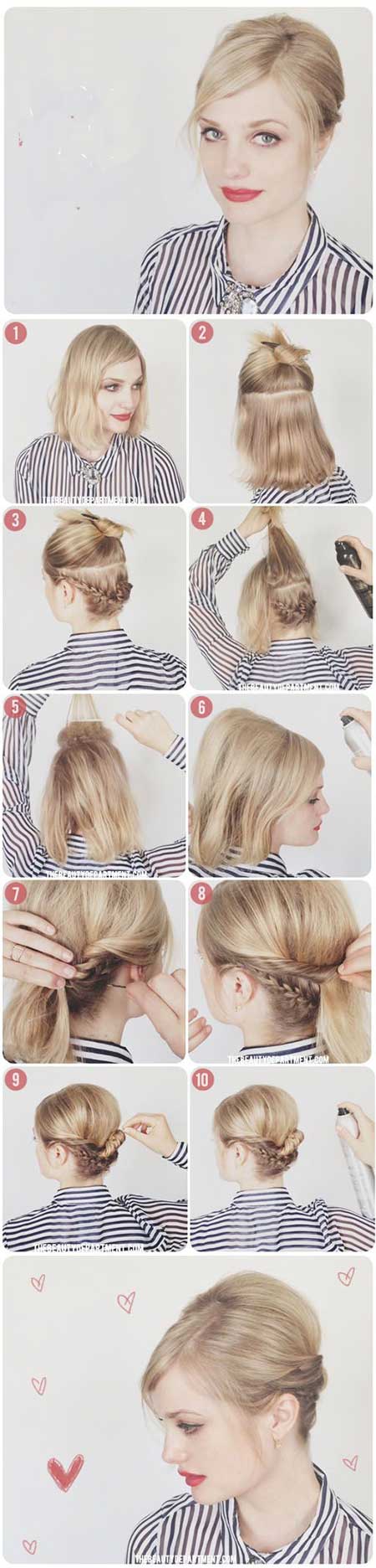 آموزش بستن مو به دو شکل زیبا و ساده