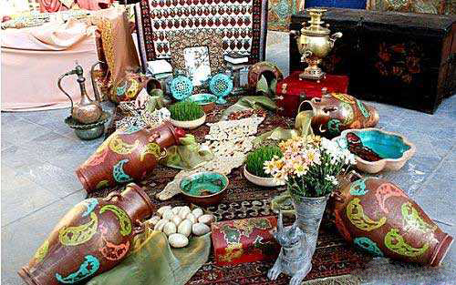 مدل های تزیین ساده سفره هفت سین 95 مدل های تزیین ساده سفره هفت سین 95
