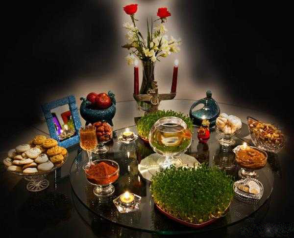 مدل های تزیین ساده سفره هفت سین 95 مدل های تزیین ساده سفره هفت سین 95