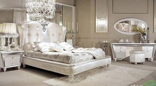 مدل های سرویس خواب زیبای سفید رنگ عروس
