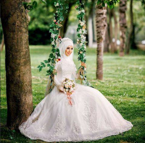 ایده های عکاسی عروس روی تاب و در جنگل و فضای سبز