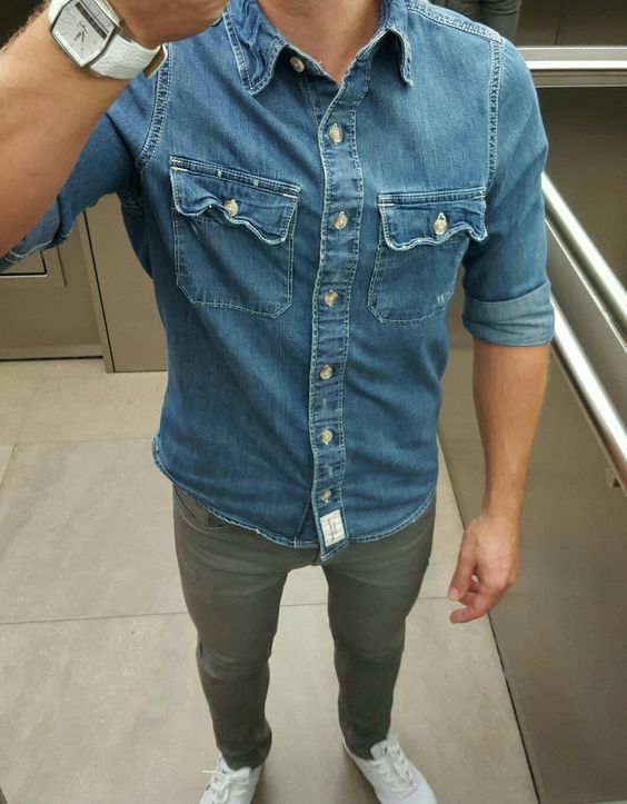 مدل پیراهن جین مردانه 