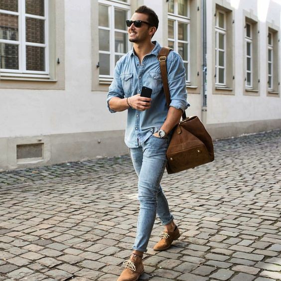 مدل پیراهن جین مردانه 