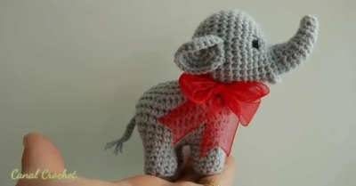 آموزش عروسک بافتنی فیل
