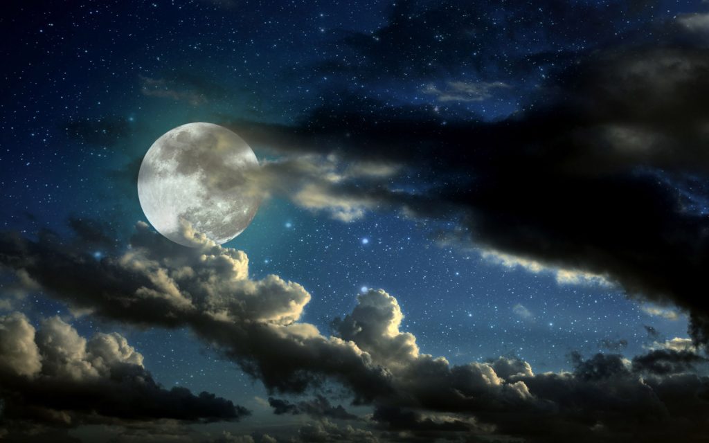 عکس ماه و <strong>منظره</strong>, شب 