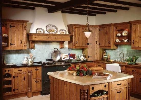 دکوراسیون چوبی آشپزخانه 