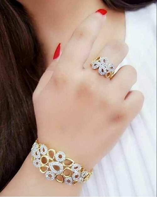 ست انگشتر و دستبند طلا زنانه + ۲۵ مدل ست زیبا و شیک برای خانم ها