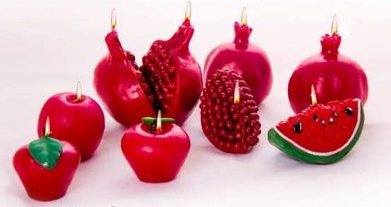 تزیین شمع شب یلدا