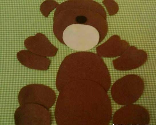 آموزش دوخت عروسک خرس نمدی