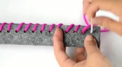 آموزش دوخت کیف نمدی 