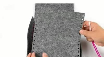 آموزش دوخت کیف نمدی 