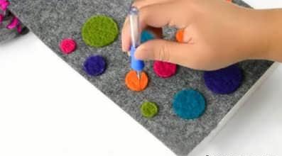 آموزش دوخت کیف نمدی 