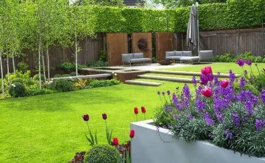 طرح باغ کوچک و زیبا برای طراحی فضای باغ ویژه مکان های کوچک