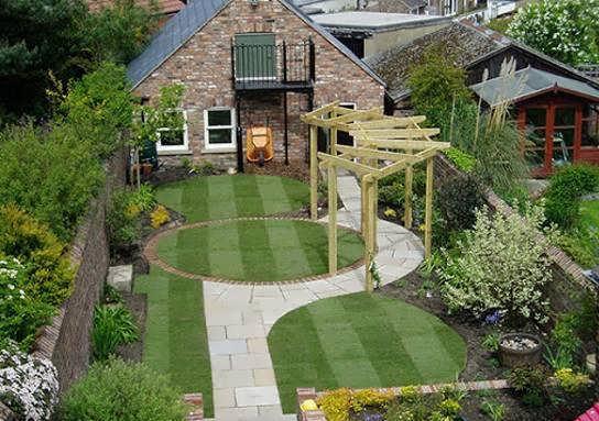 طرح باغ کوچک و زیبا برای طراحی فضای باغ ویژه مکان های کوچک