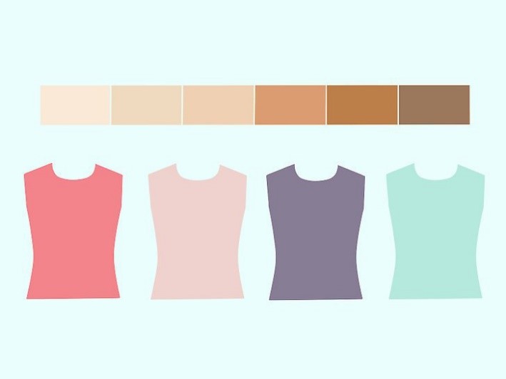 راهنمای انتخاب لباس مناسب با توجه به رنگ پوست های مختلف